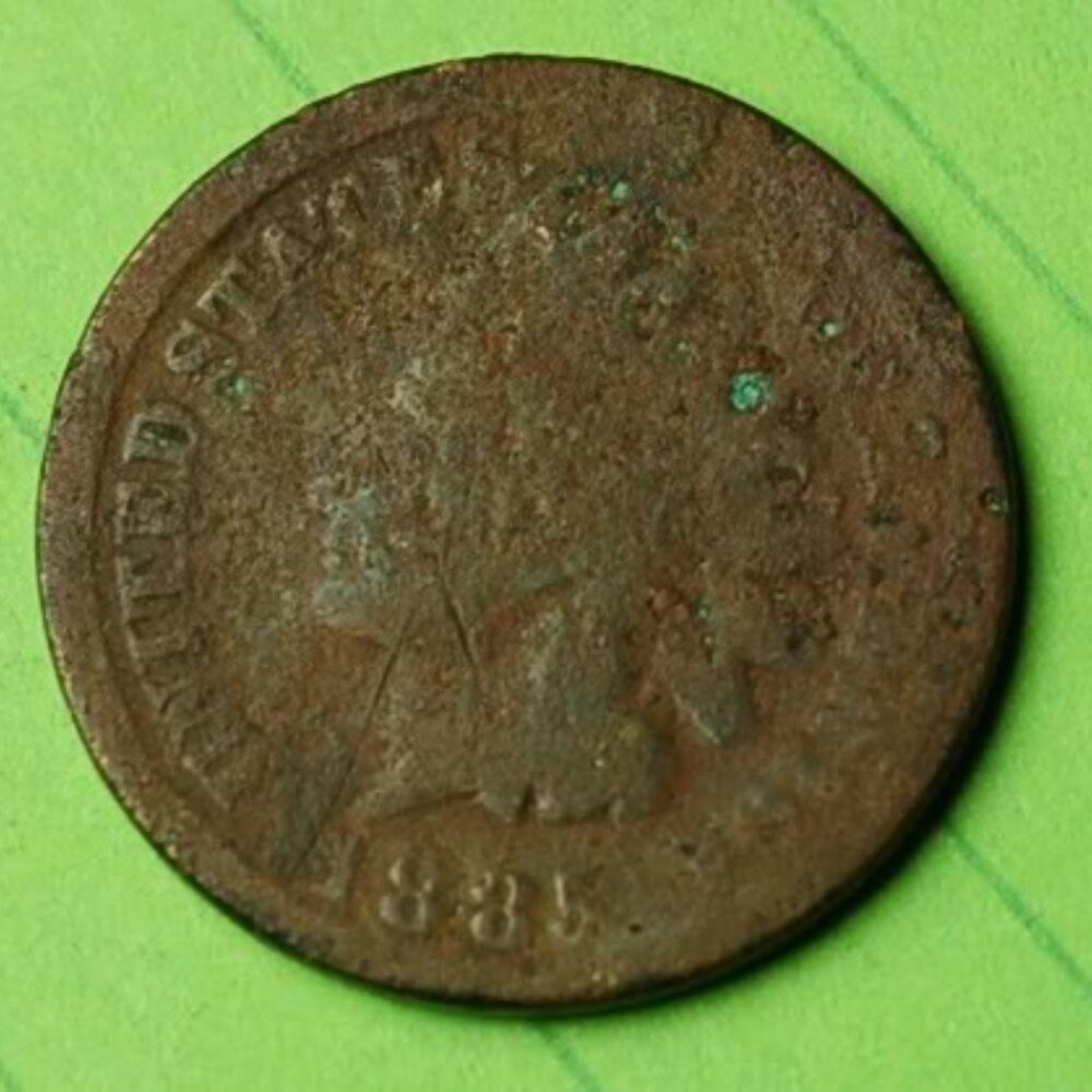 🌵🌟🌵1885 Indian Head Cent Penny 1c Lot X154🌵🌟🌵 TOUGH DATE TO FIND